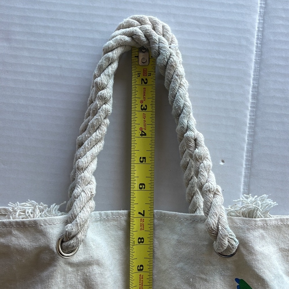 Canvas Tote Bag Go With The Flow . - image 8